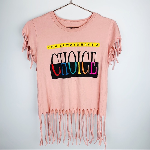 On Fire Graphic Fringe Cropped Top‎ 90s Inspired - Picture 1 of 10
